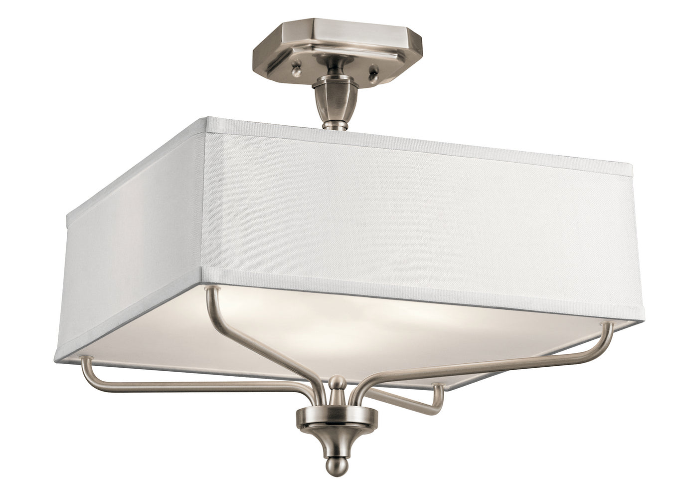 Arlo Semi Flush 3-Light in Classic Pewter