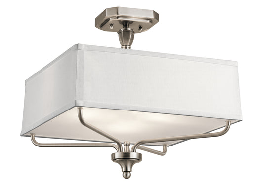 Arlo Semi Flush 3-Light in Classic Pewter