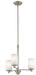 Joelson Mini Chandelier 3-Light in Brushed Nickel