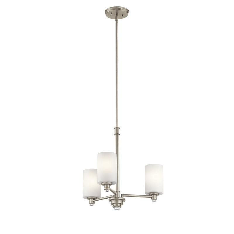Joelson 3-Light Chandelier in Brushed Nickel