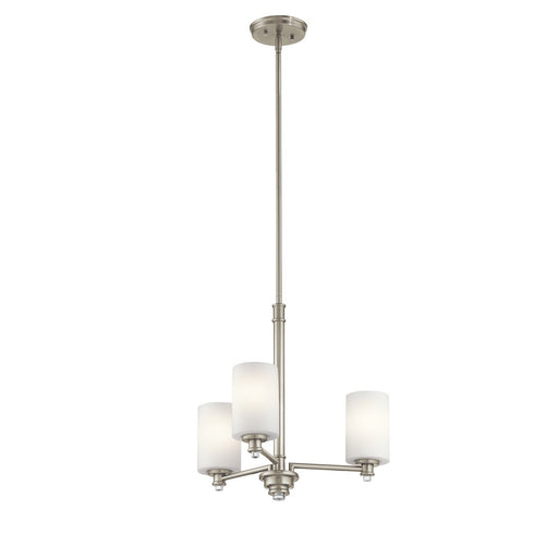 Joelson 3-Light Chandelier in Brushed Nickel