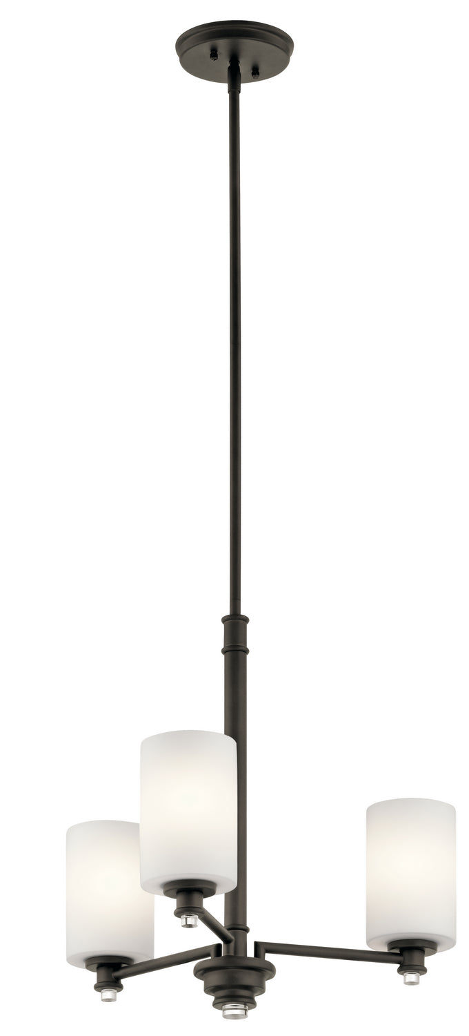 Joelson Mini Chandelier 3-Light in Olde Bronze