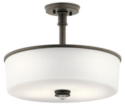 Joelson 3-Light 17.75" Convertible Pendant in Olde Bronze