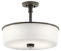 Joelson Pendant/Semi Flush 3-Light in Olde Bronze