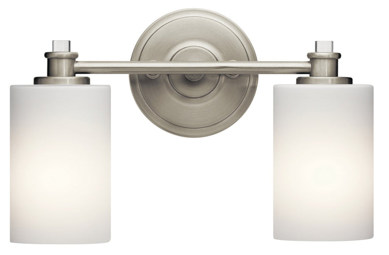 Joelson 2-Light Bath Vanity Light in Brushed Nickel