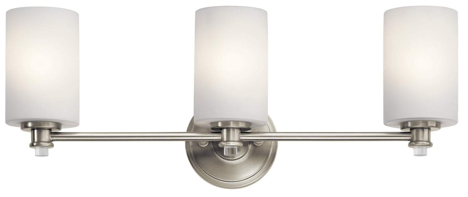 Joelson Bath Sconce 3-Light in Brushed Nickel