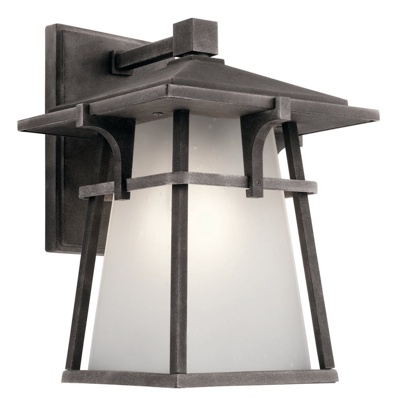 Beckett Medium Outdoor Wall Lantern in Weathered Zinc