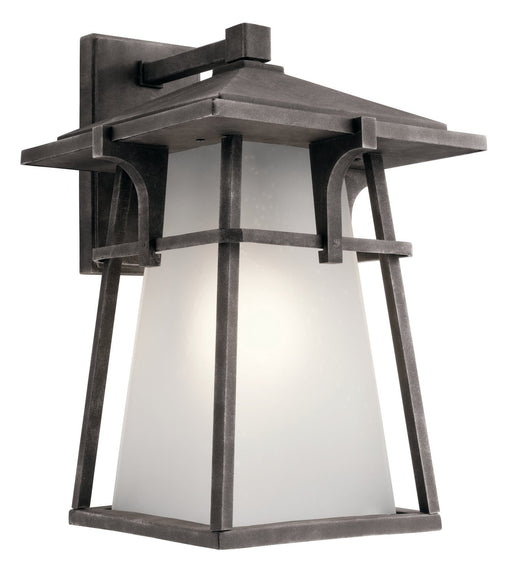 Beckett Extra Large Outdoor Wall Lantern in Weathered Zinc