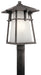 Beckett Outdoor Post Mount 1-Light in Weathered Zinc
