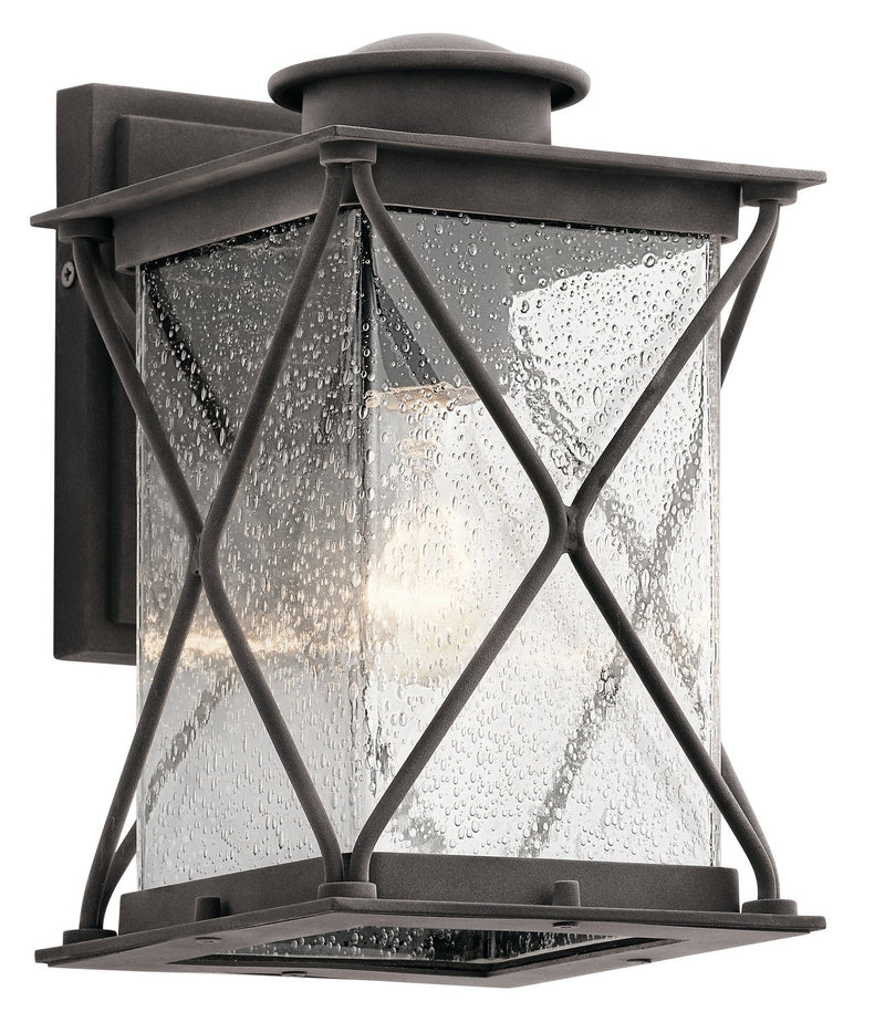 Argyle Small Outdoor Wall Lantern in Weathered Zinc