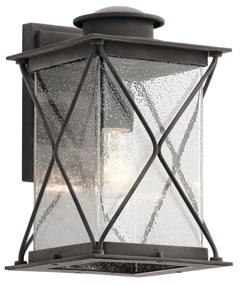Argyle Medium Outdoor Wall Lantern in Weathered Zinc
