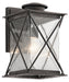Argyle Outdoor Wall 1-Light in Weathered Zinc