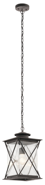 Argyle Outdoor Pendant 1-Light in Weathered Zinc