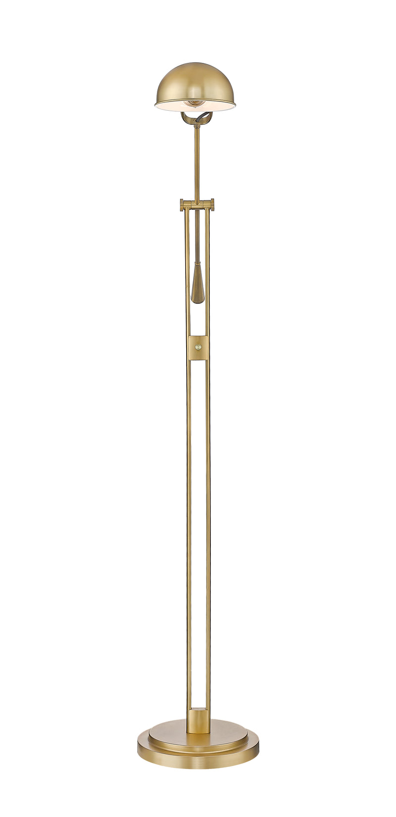 Grammercy Park 1 Light 12.75" Floor Lamp in Heritage Brass