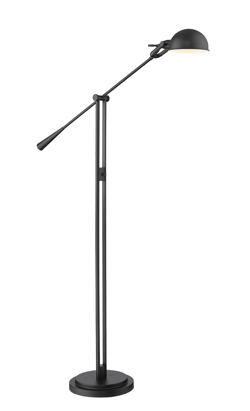 Grammercy Park 1 Light 12.75" Floor Lamp in Matte Black