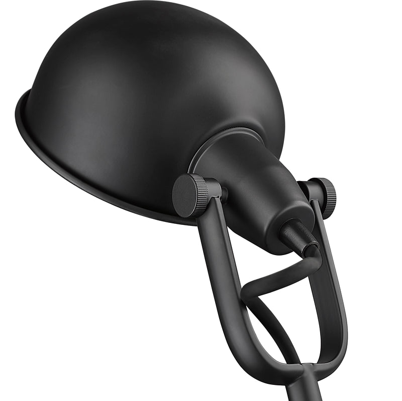 Grammercy Park 1 Light 12.75" Floor Lamp in Matte Black