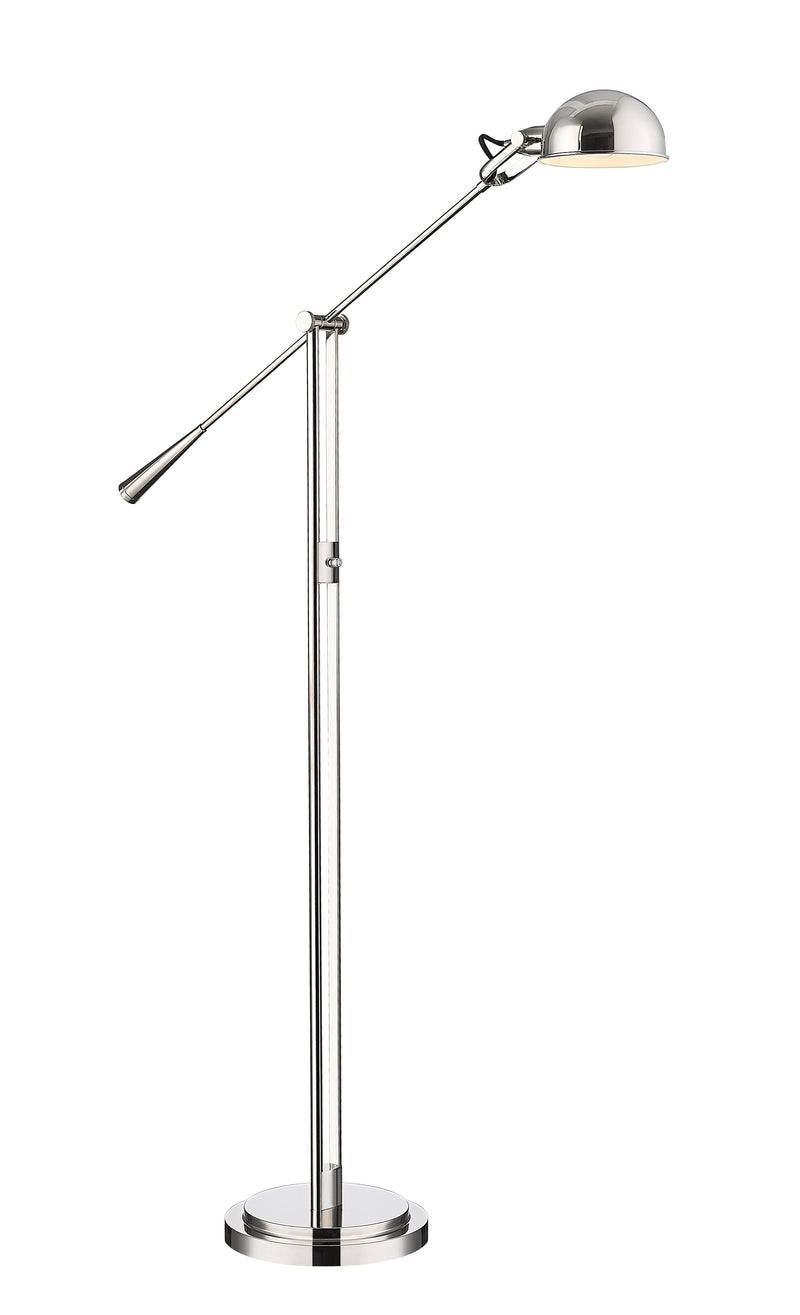 Grammercy Park 1 Light 12.75" Floor Lamp in Polished Nickel