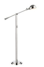 Grammercy Park 1 Light 12.75" Floor Lamp in Polished Nickel
