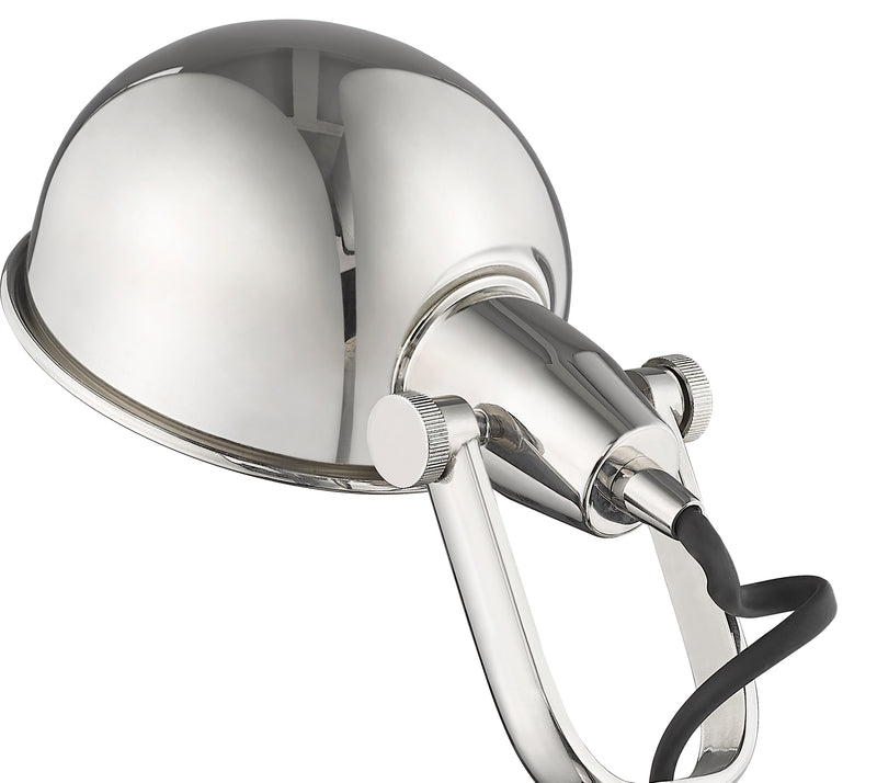 Grammercy Park 1 Light 12.75" Floor Lamp in Polished Nickel