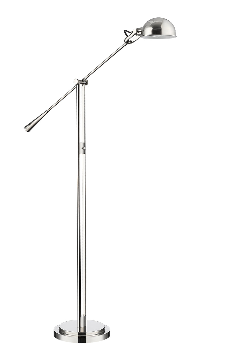Grammercy Park 1 Light 12.75" Floor Lamp in Polished Nickel