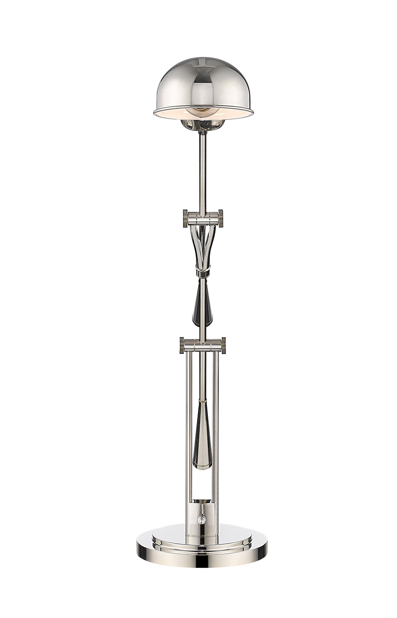 Grammercy Park 1 Light 10" Table Lamp in Polished Nickel