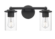 Thayer 2 Light 16" Vanity in Matte Black