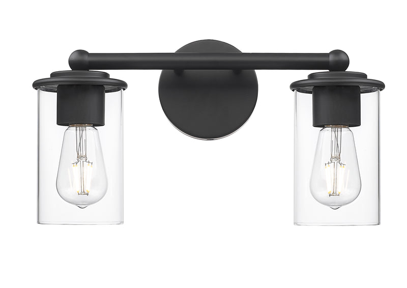 Thayer 2 Light 16" Vanity in Matte Black
