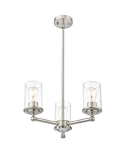 Thayer 3 Light 19" Chandelier in Brushed Nickel