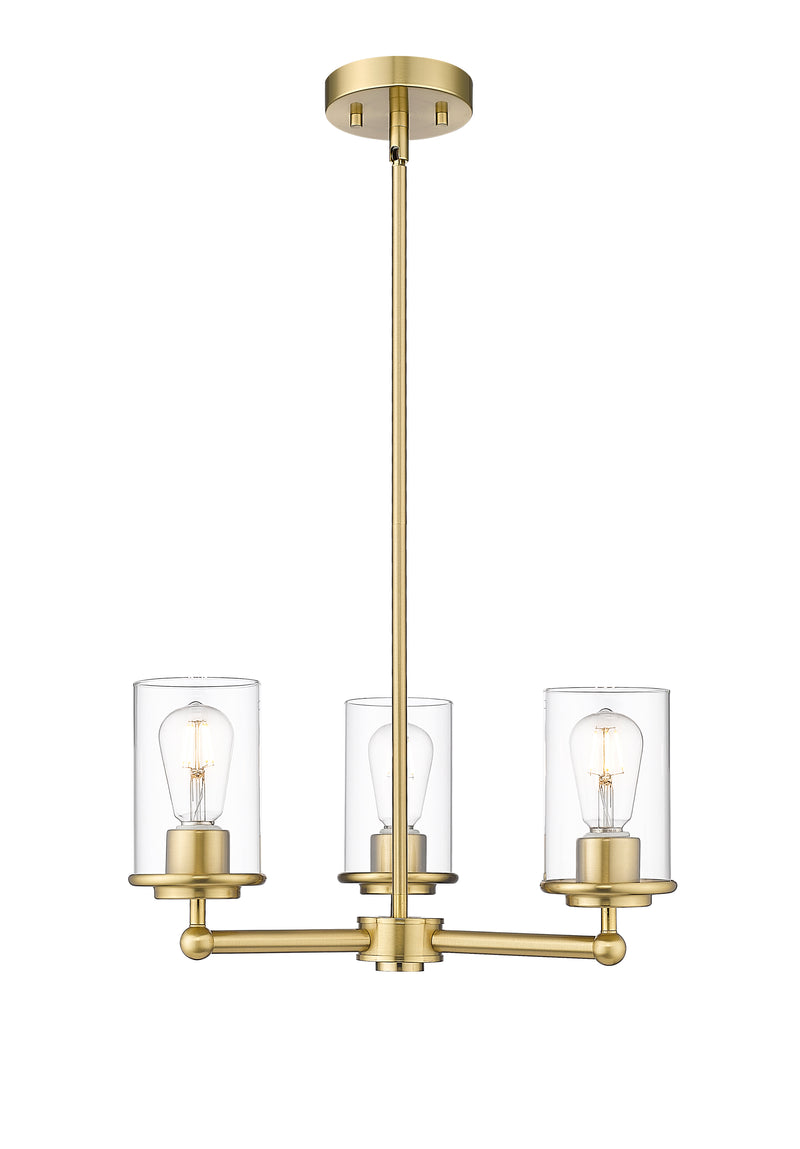 Thayer 3 Light 19" Chandelier in Luxe Gold