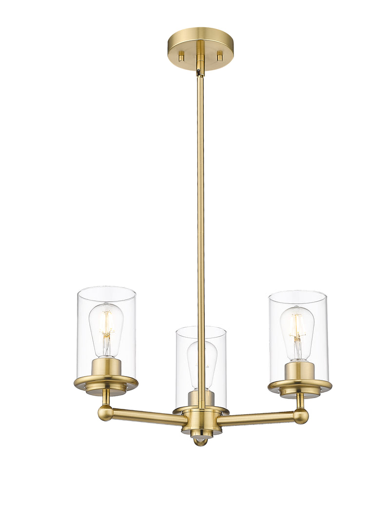 Thayer 3 Light 19" Chandelier in Luxe Gold