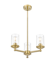 Thayer 3 Light 19" Chandelier in Luxe Gold