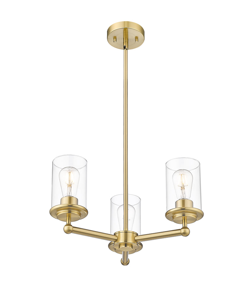 Thayer 3 Light 19" Chandelier in Luxe Gold