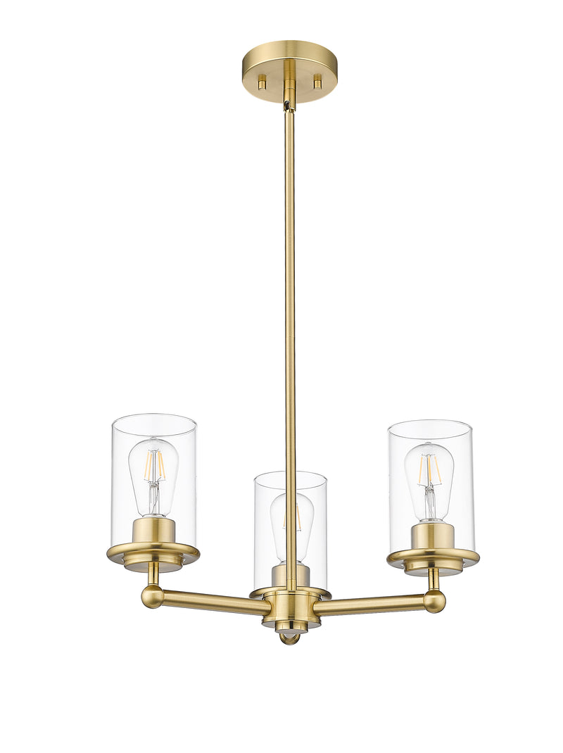 Thayer 3 Light 19" Chandelier in Luxe Gold