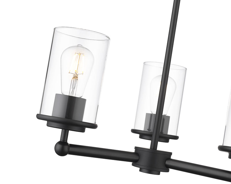 Thayer 3 Light 19" Chandelier in Matte Black