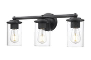 Thayer 3 Light 22.5" Vanity in Matte Black
