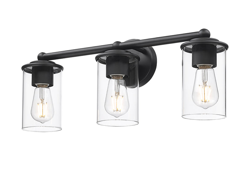 Thayer 3 Light 22.5" Vanity in Matte Black