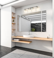 Thayer 4 Light 30.75" Vanity in Chrome in a room setting