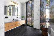 Thayer 4 Light 30.75" Vanity in Luxe Gold in a room setting