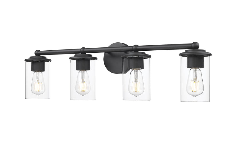 Thayer 4 Light 30.75" Vanity in Matte Black