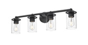 Thayer 4 Light 30.75" Vanity in Matte Black