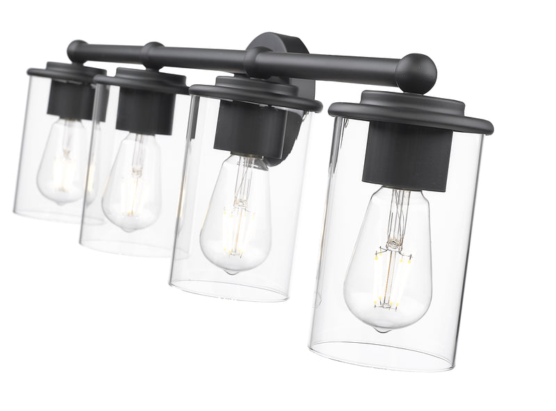 Thayer 4 Light 30.75" Vanity in Matte Black