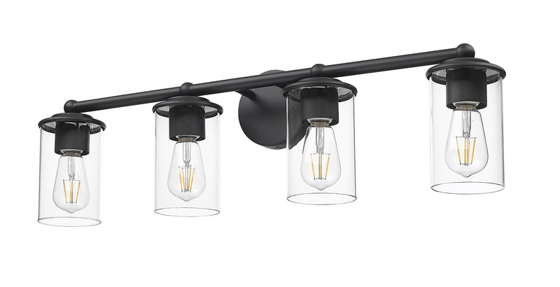 Thayer 4 Light 30.75" Vanity in Matte Black