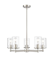 Thayer 5 Light 26" Chandelier in Brushed Nickel