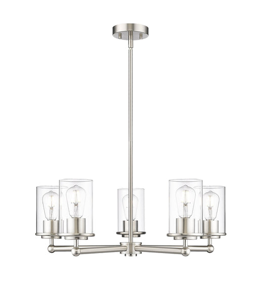 Thayer 5 Light 26" Chandelier in Brushed Nickel