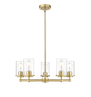 Thayer 5 Light 26" Chandelier in Luxe Gold