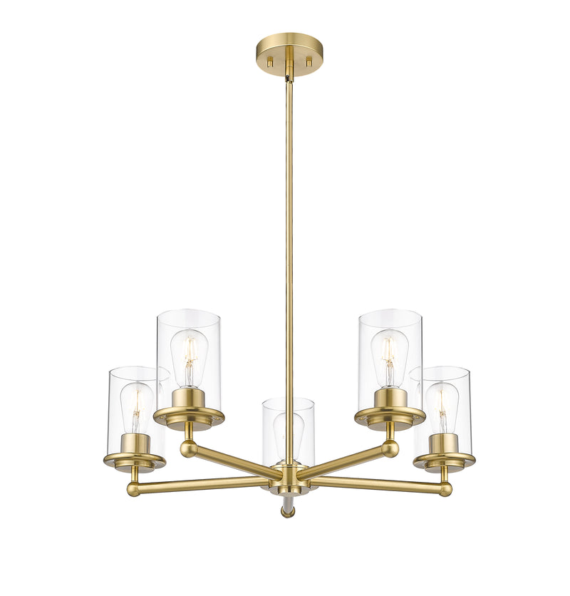 Thayer 5 Light 26" Chandelier in Luxe Gold