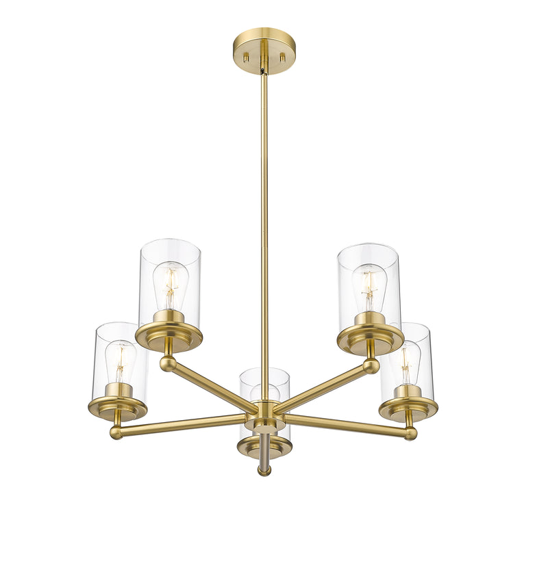 Thayer 5 Light 26" Chandelier in Luxe Gold