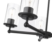 Thayer 5 Light 26" Chandelier in Matte Black