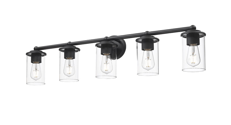 Thayer 5 Light 39" Vanity in Matte Black
