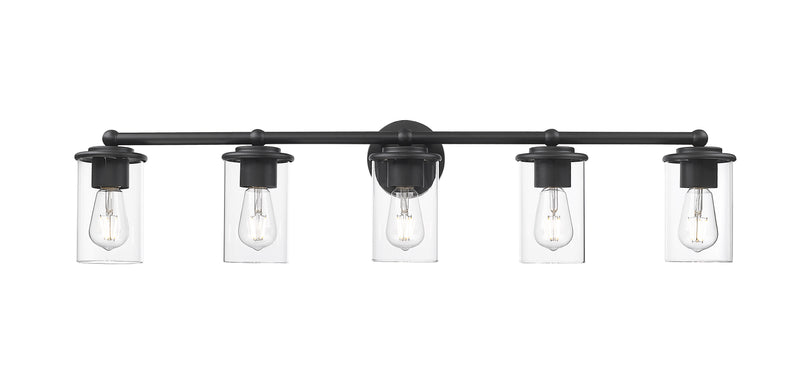 Thayer 5 Light 39" Vanity in Matte Black